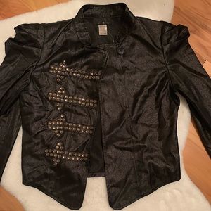 Black Diamond Studded Blazer